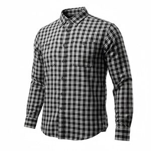 Gander Mountain Mens‎ Long Sleeve Flannel Button Up Shirt Size Large Blue Plaid